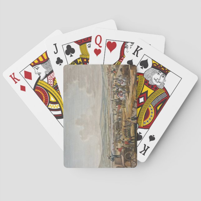 Napoleon Visiting the Siege Works at Danzig led by Poker Cards (Back)