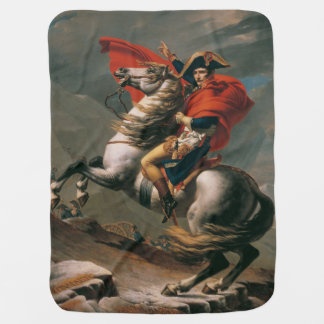Napoleon with Horse, Battle of St. Bernard Pass Baby Blanket