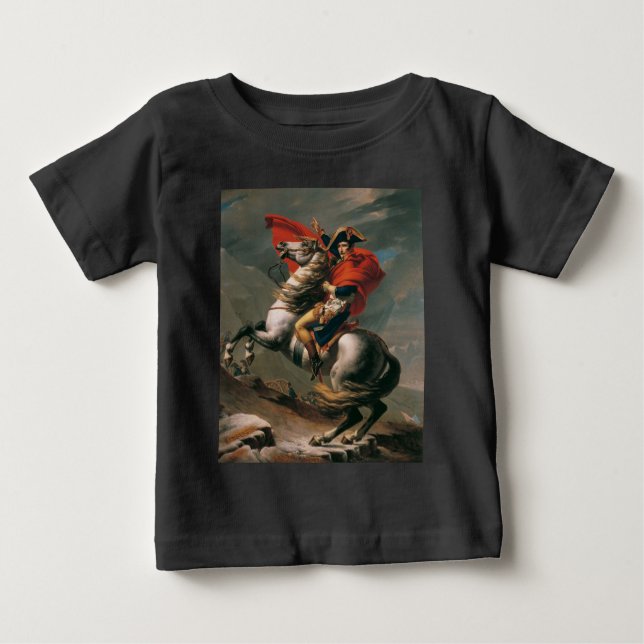 Napoleon with Horse, Battle of St. Bernard Pass Baby T-Shirt (Front)