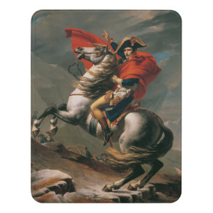Napoleon with Horse, Battle of St. Bernard Pass Door Sign