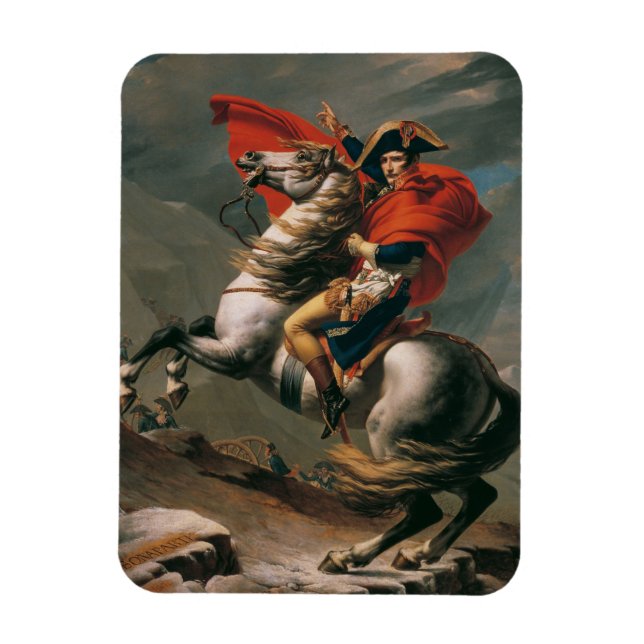 Napoleon with Horse, Battle of St. Bernard Pass Magnet (Vertical)