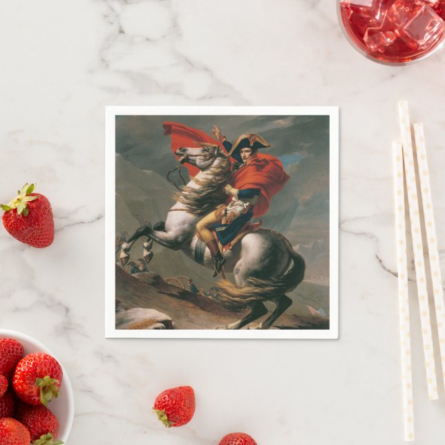 Napoleon with Horse, Battle of St. Bernard Pass Napkins (Insitu)