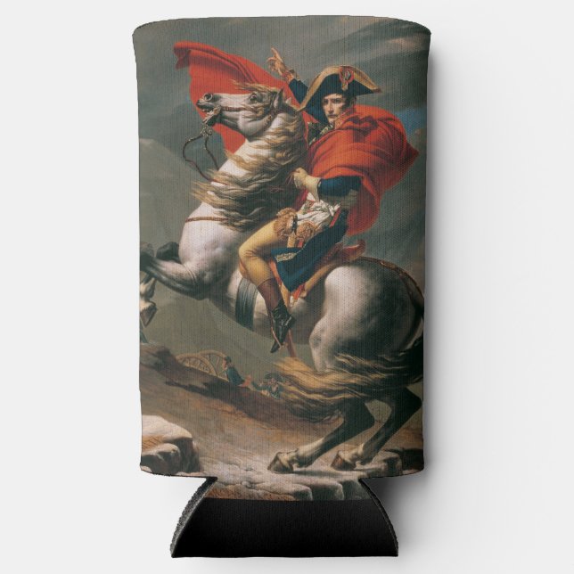 Napoleon with Horse, Battle of St. Bernard Pass Seltzer Can Cooler (Front)