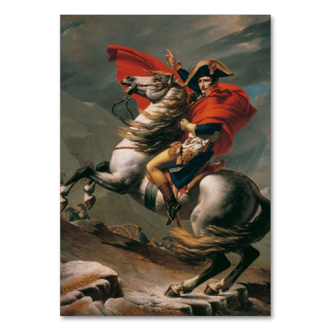 Napoleon with Horse, Battle of St. Bernard Pass Table Number (Front)