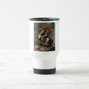 Napoleon with Horse, Battle of St. Bernard Pass Travel Mug