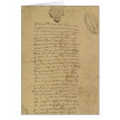 Napoleon's Birth Certificate, 1769 (Front)