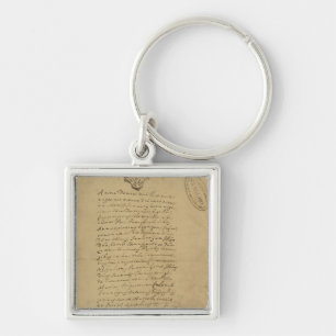 Napoleon's Birth Certificate, 1769 Keychain