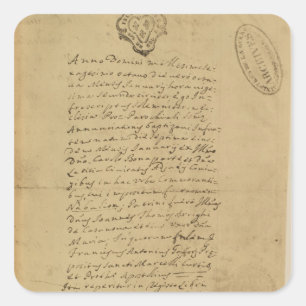 Napoleon's Birth Certificate, 1769 Square Sticker