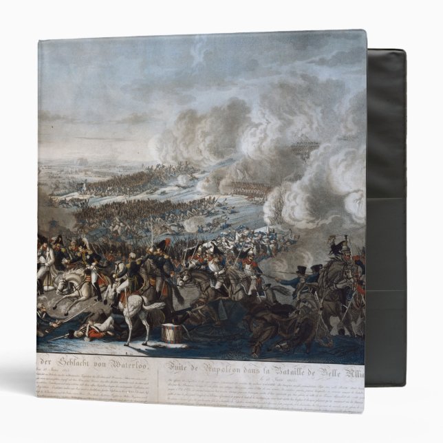 Napoleon's flight from the Battle of Waterloo 3 Ring Binder (Front/Inside)