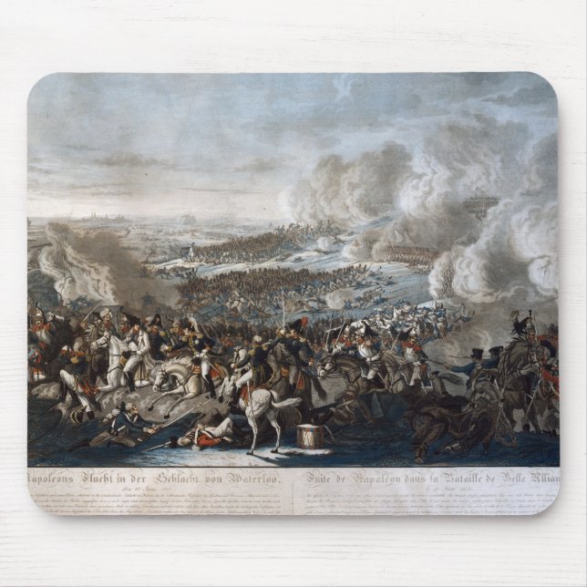 Napoleon's flight from the Battle of Waterloo Mouse Pad (Front)