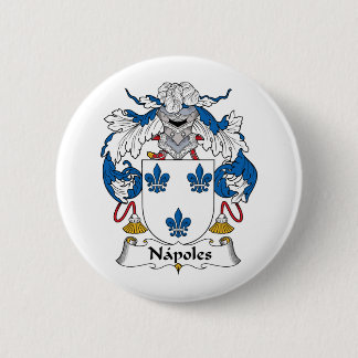 Napoles Family Crest Pinback Button