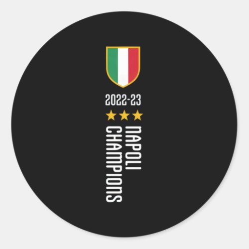 Napoli Champions 2022_2023 Classic Round Sticker