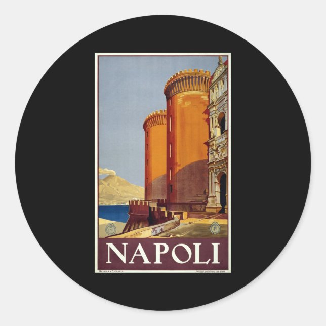 Napoli Classic Round Sticker (Front)
