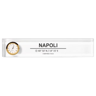 Napoli Coordinates Desk Name Plate