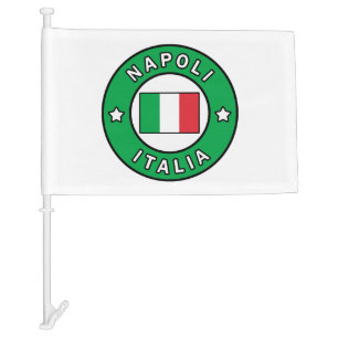 Napoli Italia Car Flag