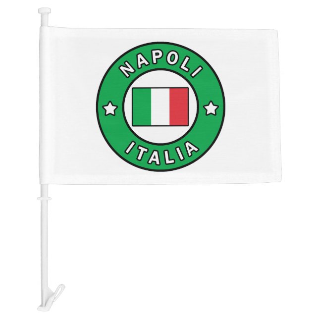 Napoli Italia Car Flag (Front)