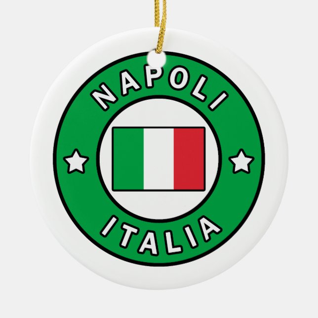 Napoli Italia Ceramic Ornament (Front)
