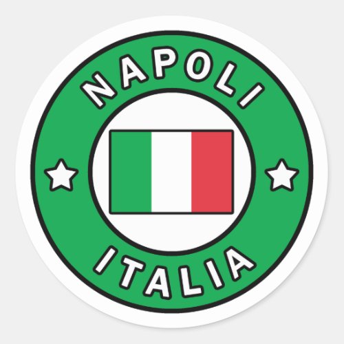 Napoli Italia Classic Round Sticker