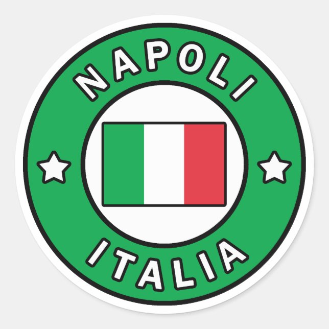 Napoli Italia Classic Round Sticker (Front)