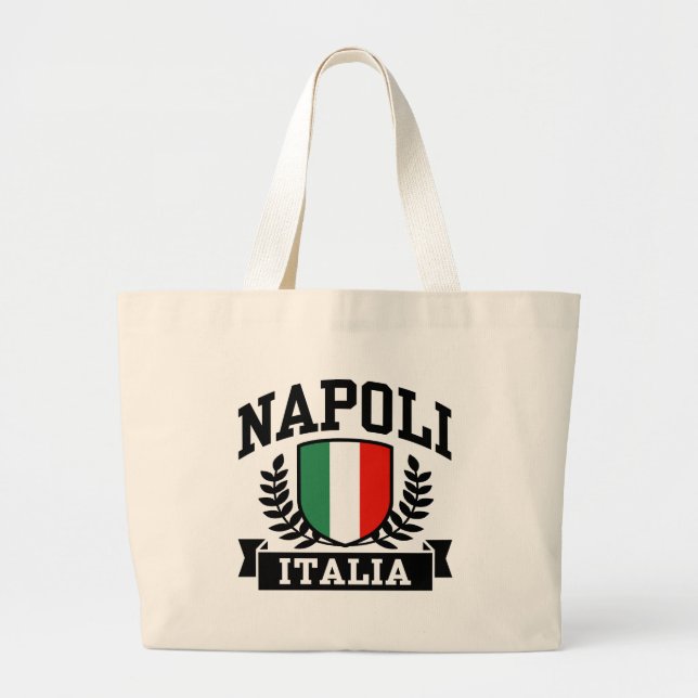 Napoli Italia Large Tote Bag (Front)