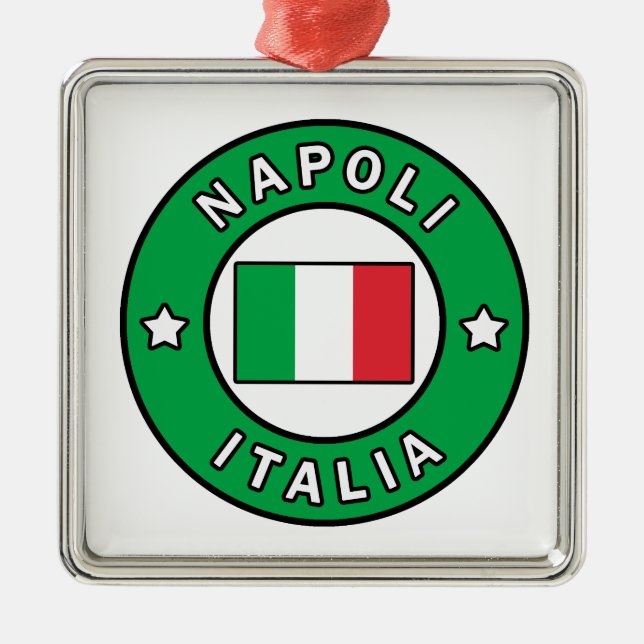 Napoli Italia Metal Ornament (Front)