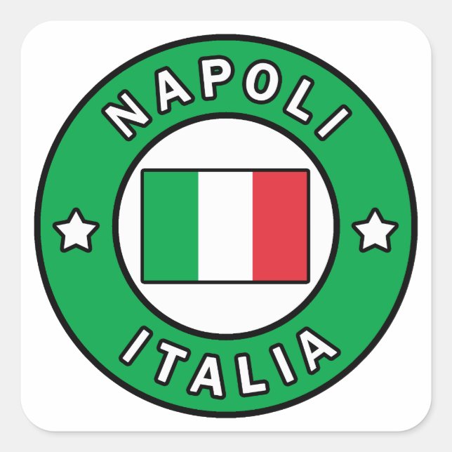 Napoli Italia Square Sticker (Front)
