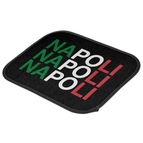 NAPOLI Italian Flag Car Floor Mat