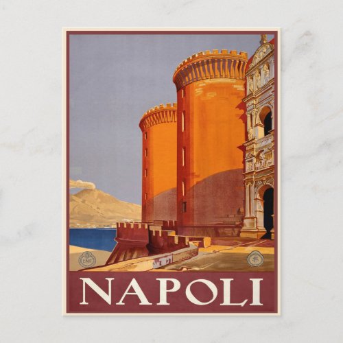 Napoli Italy Vintage Travel Postcard