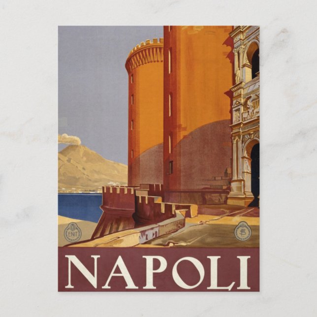 Napoli, Italy Vintage Travel Postcard (Front)