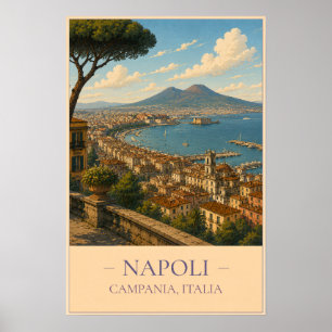 Napoli, Italy – Vintage Travel Poster