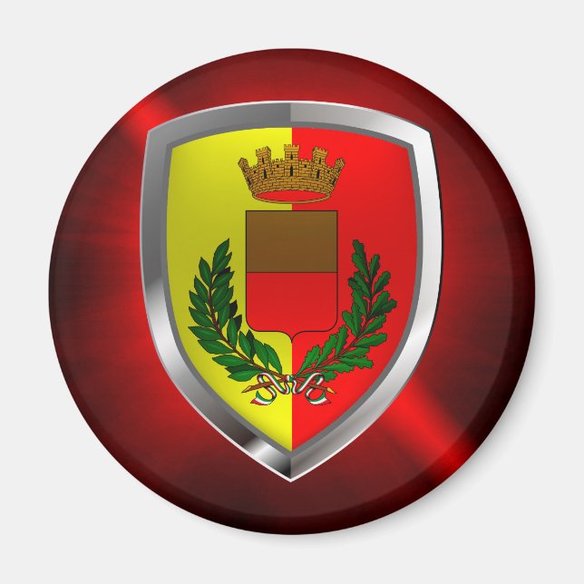 Napoli Mettalic Emblem Magnet (Front)