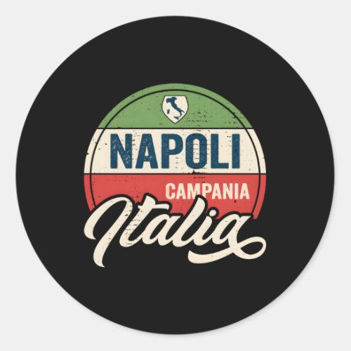 Napoli Naples Italy Classic Round Sticker