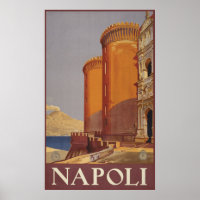 Napoli (Naples) vintage travel poster