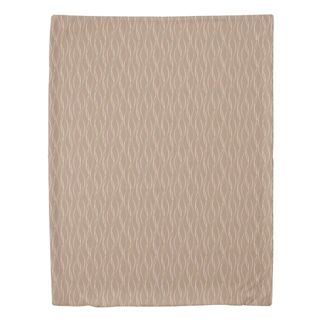 Napolitano Macchiato Pistachio Ribbons and shadow. Duvet Cover (Front)