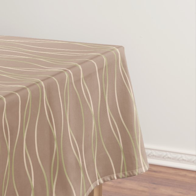 Napolitano Macchiato Pistachio Ribbons. Tablecloth (In Situ)