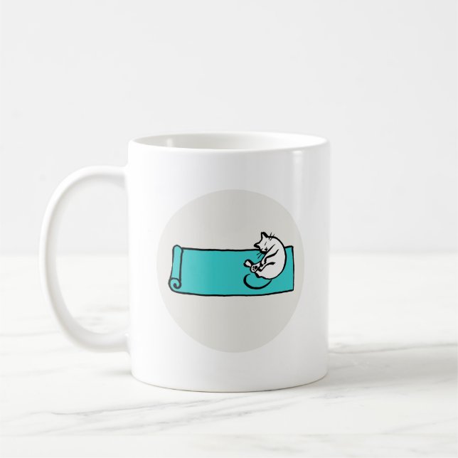 Napping Cat Mug (Left)
