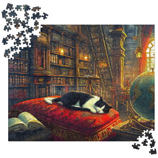 Napping Cat Puzzles for Adult 500 Pieces Mom Gift