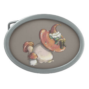 Napping Gnome Belt Buckle