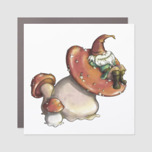 Napping Gnome Car Magnet