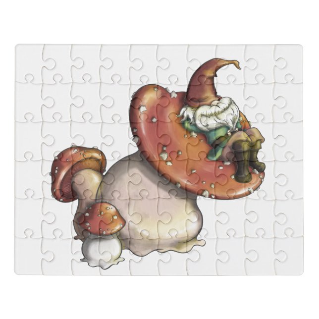 Napping Gnome Jigsaw Puzzle (Puzzle Horizontal)
