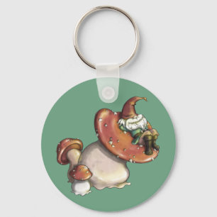 Napping Gnome Keychain