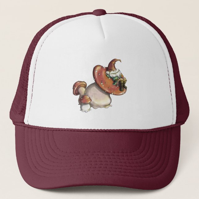 Napping Gnome Trucker Hat (Front)