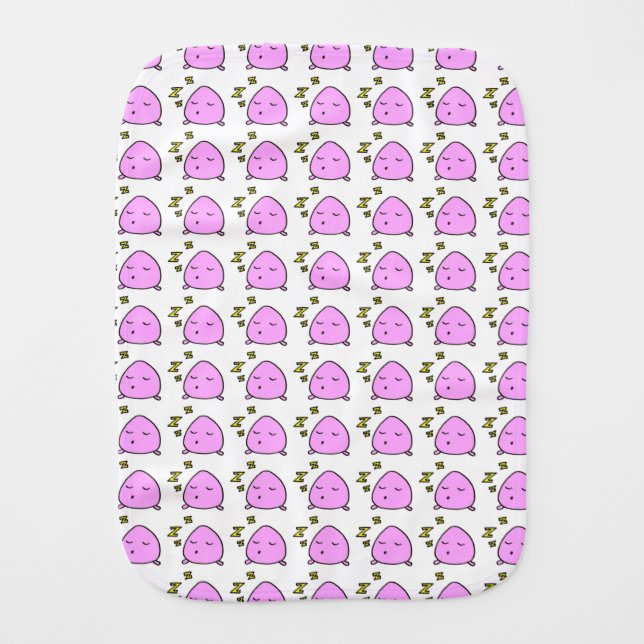 Napping Guy Burp Cloth (Front)