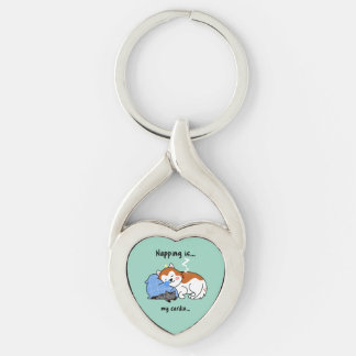 napping is... my cardio... sleeping nap keychain