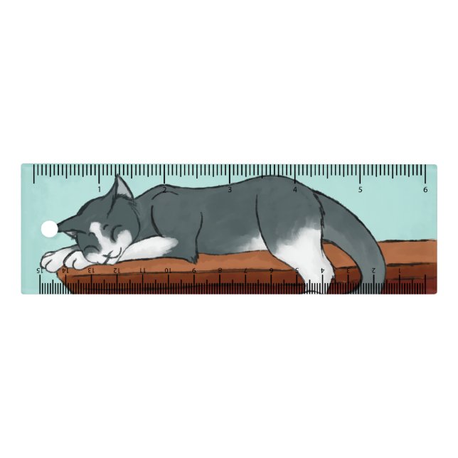 Napping Kitty Ruler (Front)