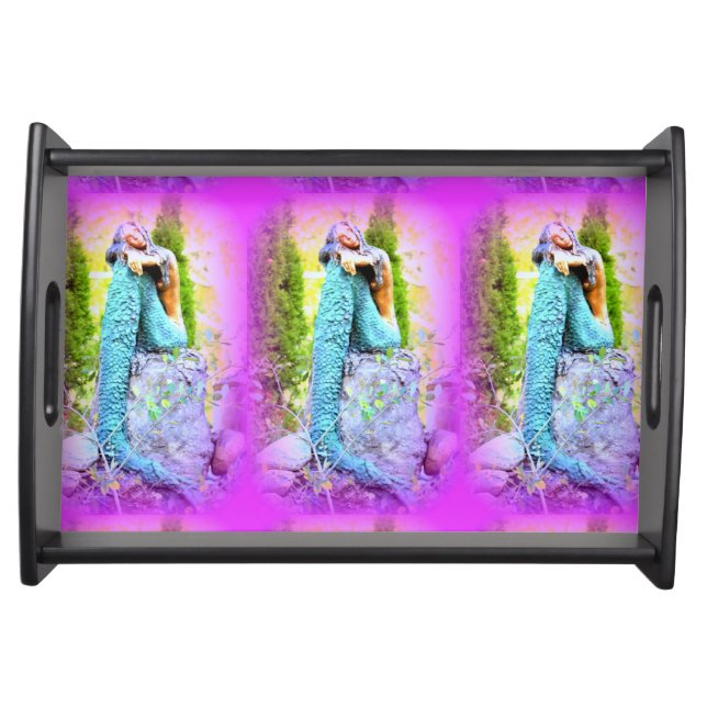 napping mermaids serving tray (Front)