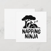 Napping Ninja - Cute Sleepy Ninja Art Funny Sleep (Front/Back)
