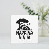 Napping Ninja - Cute Sleepy Ninja Art Funny Sleep (Standing Front)