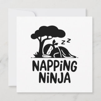 Napping Ninja - Cute Sleepy Ninja Art Funny Sleep