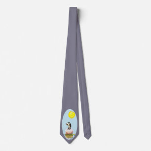 Napping Penguin in the Sun Neck Tie
